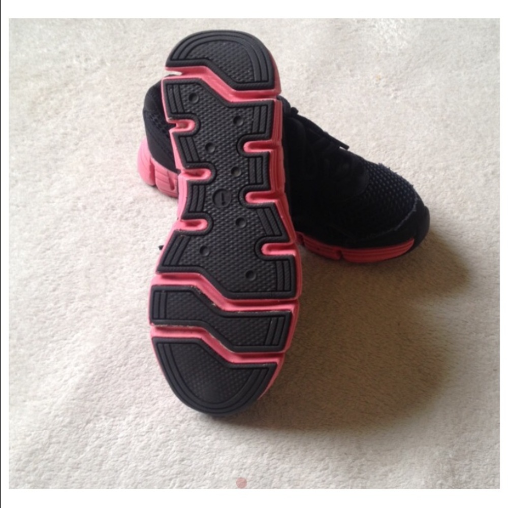 L.A. Gear Girls Running Shoes Black Pink Sneakers Size 1 | Athletic Trainers - Picture 8 of 10